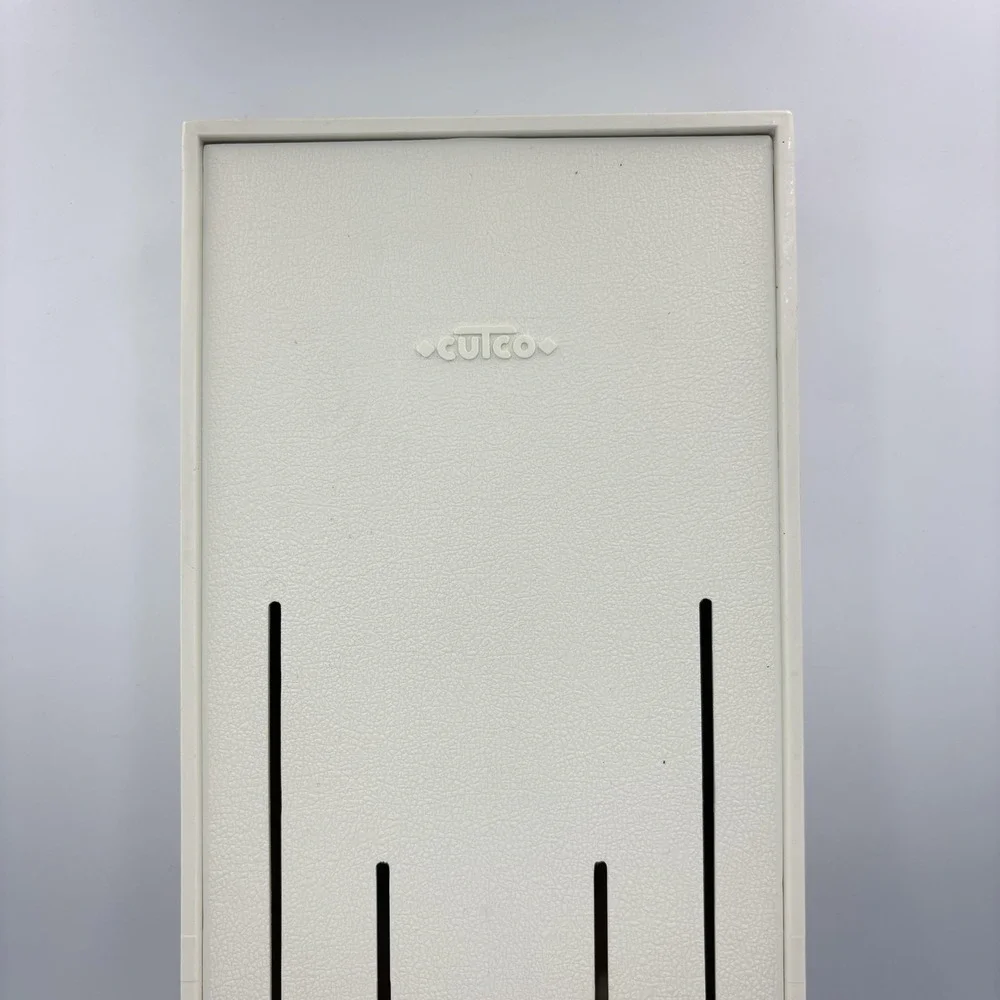 Cutco Knife Holder White Plastic Wall Mount‎ Drawer Tray 1720 USA Made Kitchen